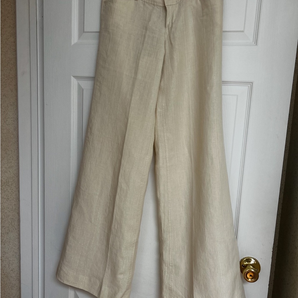 Guess Cream Linen Pants